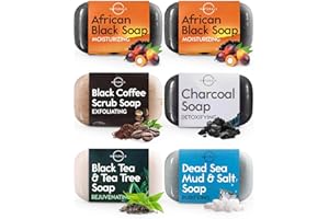 ‎O NATURALS O Naturals 6 Stück Seifen Duschgel Naturkosmetic Stück 100% Bio Und Vegan Feste Dusche- Handseife, Gesichtsseife Und Körperseife- Männer Und Frauen