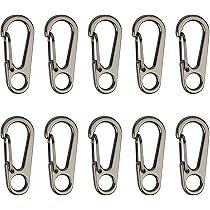 12 Stück Runde Karabinerhaken 60mm - Silberne Schlüsselringe Für Outdoor & DIY