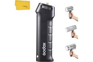 Godox FG-100 Poignée Flash, Poignée de Support de Flash Portable avec Stabilisateurs de Support Speedlite à Vis 1/4", Postuler à Godox AD200Pro/AD300Pro/AD100Pro etc