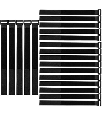 300 Klettbänder ECO GEMISCHT schwarz Kabelklett Klettband Klett Band Kabelbinder