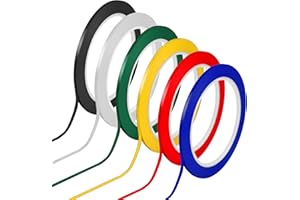 Teaaha 6 Rotoli di Nastro Grafico Autoadesivo per Lavagna Bianca - Accessorio