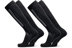 DANISH ENDURANCE Calcetines de Esquí Térmicos de Lana Merino, Calcetines Altos para Hombre y Mujer