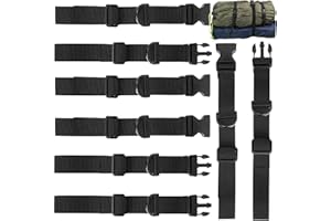 BENATON 4 pièces Sangle de Poitrine pour Sac à Dos, Sangle de Poitrine réglable pour Sac à Dos réglable antidérapant, Boucle, Boucle, polypropylène Noir pour la randonnée et Le Jogging