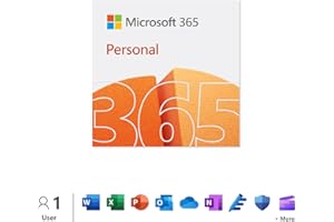 Microsoft 365 Personal | 12-Month Subscription | 1 person | Word, Excel, PowerPoint | 1TB OneDrive cloud storage | PC/Mac Instant Download | Activation Required