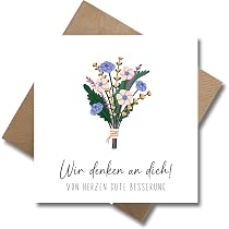 Edition Seidel Premium Genesungskarte – Gute Besserung Karte Mit Umschlag, 11,5x17 Cm