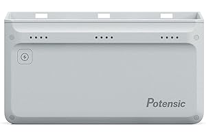 ‎POTENSIC Potensic Schnelle Ladestation für ATOM 3-Achsen-Gimbal, ATOM SE, ATOM LT Drohnenbatterie, Gleichzeitig Aufladen von bis zu 3 Akkus in 1,5 Stunden, Akkustand Prüfen und andere USB-Geräte Laden
