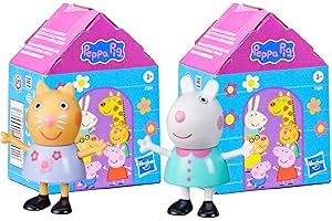 TOPTOYS2U BARGAIN BUNDLES Peppa Pig – Set di 2 ciechi articolati snodabili da 8 cm identificati – Suzy Sheep & Candy Cat
