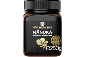 Watson & Son miele di manuka MGO 800+ 250g | Qualità Premium certificata dalla Nuova Zelanda | puro e naturale