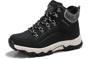 ARRIGO BELLO Womens Snow Boots Winter Boots Warm Ankle Fully Fur Lined Anti-Slip Leather Work Walking Hiking Outdoor Urban 4UK-7UK