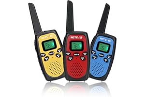 Retevis RT628(2.0) Walkie Talkies for kids, RT628S Walkie Talkies, Safe Mode, Adjustable Volume, VOX, 3-12 Years Old, Walkie Talkies 3 Pack, Games, Camping, Park (3 Pcs)