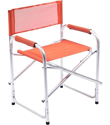 Sedia Regista Pieghevole In Alluminio E Textilene – Leggera, Pratica E Disponibile In Blu Navy O Verde