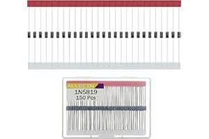 ALLECIN 150 Stück 1N5819 Schottky Diode Gleichrichterdiode 1A 40V IN5819 5819 Axial Dioden DO-41 1Amp 40Volt Siliziumdioden