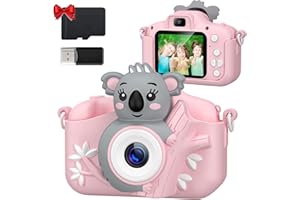 DIAMOOKY Camara Fotos Infantil,1080P 2.0" HD Selfie Video Cámara de Fotos para Niños con 32GB Tarjeta,Cámara Fotos Niños Regalo de cumpleaños o Navidad para niños de 3 a 12 años