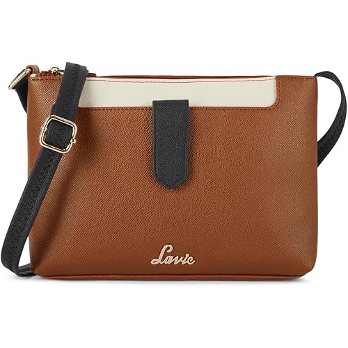 Lavie Women\'s Keiko 2C Colorblock Top Zip Crossbody Sling Bag | Ladies Purse Handbag | Gift for Women