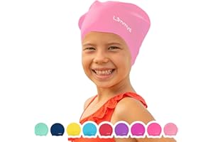 Limmys Czepek Pływacki dla Dzieci – Wykonany w 100 % z Silikonu – Dla Długich Włosów – Miękki, Elastyczny i Wygodny – Zaprojektowany dla Trwałości i Bez Kołtunów