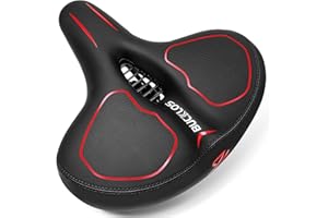 AEYINO Wide Bike Saddles,Comfortable Oversized Bicycle Seat for Women Men with Waterproof Soft Replacement Cushion for MTB,Peloton,Mountain,City,Road,Exercise Bikes
