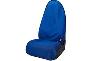 Leader Accessories Waterproof One Towel Seat Cover for Car Truck Front Seat Deep Blue Machine Washable - After The Gym, Runs, Swimming