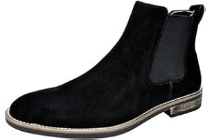 Bruno Marc Bottine Homme Cuir Chelsea Boots Mode Chaussures Confortables Bottes Hommes