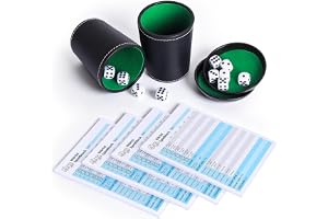 Kub spel set, klassisk tärningsbägare och tärningar set för Yatzy