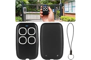 Amztour Telecomando Cancello Universali 4 in 1 Telecomandos Rolling Code Universale Multifrequenza da 280-868 MHz Programmabile Compatibile con BFT MITTO/M/RCB/A, NICE FLOR-S（Bianco）