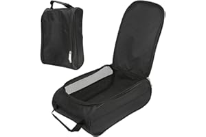 HelloCreate Golf Shoe Bag, Sports Shoe Bag, Football Boot Bag, Portable Breathable Large Capacity Golf Rugby Boot Shoe Case Organizer for Adults and Kids