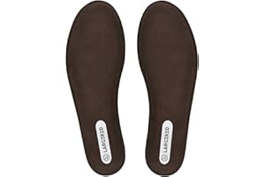 LARGERED Semelles Chaussures Femme Homme Confort Semelle Mémoire de Forme Chaudes Coussinet pour Chaussure de Baskets de Travail de Sécurité de Bottes,Homme Marron T.45