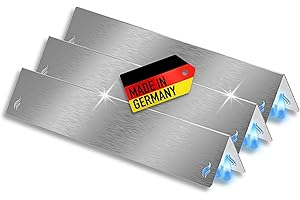 Urhome Aromaschienen & Brennerabdeckung für Weber Spirit 210/220 E210 S210 E220 S220 | Edelstahl 3er Set – passend als Alternative zum Weber Ersatzteil 7633 | Made in Germany