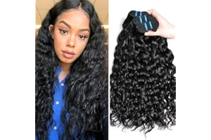 Ladiary Tissage Bresilien en lot 100% Meches Cheveux Naturel Brésilienne Water Wave Hair BundlesTissage Naturel Couleur 3 faisceaux 14 16 18 pouce tissage bresilien Water Wave Hair Bundles