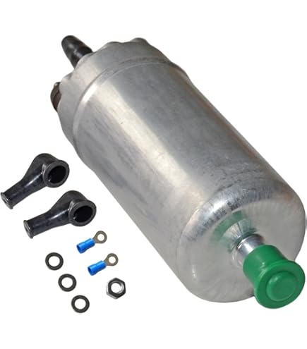 Pompe à Carburant électrique 12V QWORK HEP-02A En Laiton - Pour Essence Et Diesel, Débit 80-100 L/H, Pression 3-6 PSI