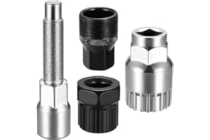 lzijun Extracteur de Pédalier Vélo et Outil de Boîtier de Pédalier, Kit d'Outils de Boîtier de Pédalier à 3 Pièces avec Clé de 16 mm, Outil de Clé de Boîtier pour Enlever Le Manivelle de Vélo