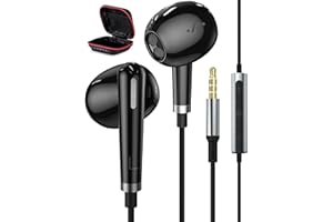 ACAGET Wired Earphones 3.5mm jack for Laptop PC Chromebook, Headphone with Microphone Corded In Ear Earbud for Samsung A15 A14 PS5 PS4 for Kindle Fire Nintendo Switch MP3 Android for Student