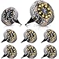 ZumYu Solar Bodenleuchte 8 Stück - 10 LEDs Gartenleuchte für Außen, Solarleuchten Garten, IP65 Wasserdicht Warmweiß…
