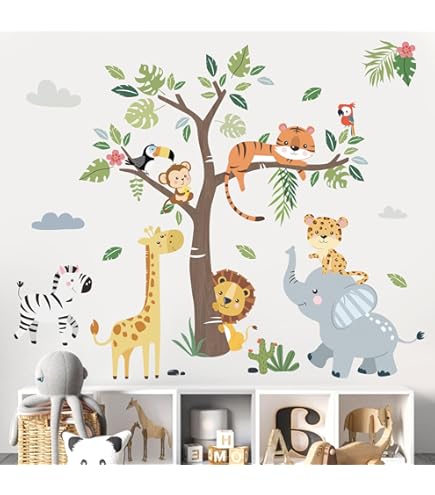 tooloflife Alfabeto ABC - Adesivi da parete rimovibili per bambini, colorati, per cameretta dei bambini, soggiorno, camera da letto