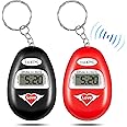 Talking Clock For Blind Keychain Alarm, Small Digital Clock Keychain with Alarm for Visually Impaired Digital Alarm Clock for Kids, Elderly, Digital Clock Talking Travel Alarm Clock (2 PACK)