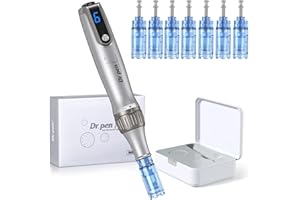 ‎BESTAUTY Dr. pen Ultima M8S Professionelle Microneedling Pen – Drahtlos, Einfach bedienbar, LED-Anzeige, 0-2,5 mm verstellbar, 7 sterile Ersatzpatronen, Authentisch Dr pen Mikroneedling für Profis & Zuhause
