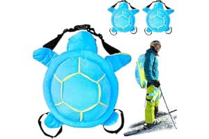 THEAQUE Lot de 3 protections tortues 3D pour snowboard, ski, protection des hanches mignonnes en forme de tortue pour le patinage, coussin de tortue, genouillère rembourrée pour enfants et adultes