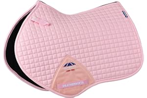 WeatherBeeta Prime Air-Tec Jump Shaped Saddle Pad, Light Pink, Small