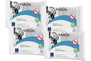 Camon Antiparasitäre Pflegetücher Reinigungstücher mit Neemöl für Hunde und Katzen 4 Packungen