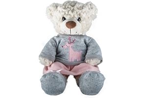 SPLODGE TEDDY PARTIES Rentier-Rock und Schuhe Outfit – Teddybär-Weihnachtsoutfit – 40 cm – Bär nicht im Lieferumfang enthalten