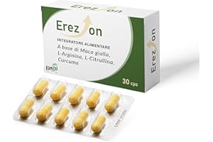 Kamasù™ Integratore Uomo Energia e Vigore Naturale - Maca Gialla, L-Arginina, Citrullina, Curcuma - Supporto per Resistenza e Benessere Quotidiano e prolungato