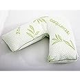 ARLINEN Bamboo Memory Foam V Shaped Pillow for Nursing Mothers, Multi-functional Shredded Memory Foam V Shaped Pillow with Removable Cover.