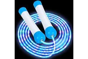 YONGNKIDS Jump Skipping Rope Kids, Adjustable Jump Rope with LED Glowing Skipping Rope for Home Exercise & Fitness & Sport Outdoor, Skipping Ropes Exercise for Men Women Kids