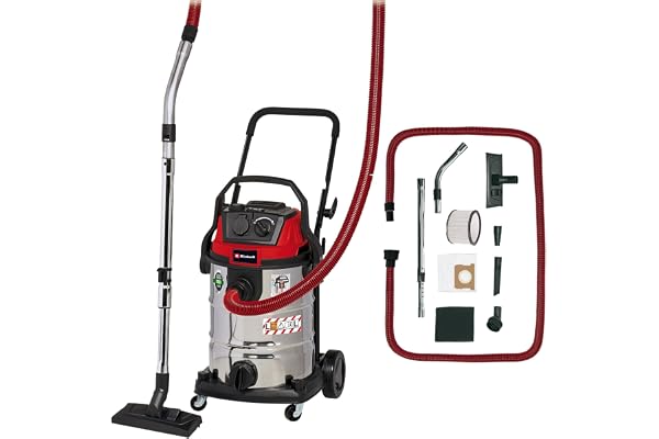Einhell Aspirateur de Chantier Te-VC 2230 SACL (1 400 W, Cuve 30L, Classe de poussières L, pour des poussières de valeurs MAK Sup.1 MG/m³) Vendu avec Plusieurs Buses et filtres