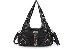 ANGEL KISS Angelkiss Hobo Monederos y bolsos de mano para mujer, bolso bandolera, grande, para uso diario, 801negro