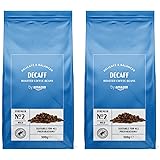 by Amazon Caffè Decaffeinato in chicchi, tostatura chiara, 1kg, 2 Confezioni da 500g - Certificato Rainforest Alliance, Caffè