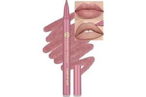 Jutqut Wasserfester Lipliner, Lippenstift Long Lasting, Waterproof Wischfest Lip Liner, Matte Liquid Lippenkonturenstift, High Pigmented Makeup Lip Pencil, Smooth Lippenliner, natürlich Lipstick