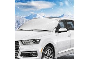 ZTBFHLZQ Protege Pare Brise Givre,Protection Pare Brise Hiver,Protège Pare Brise Hiver,Anti Gel Voiture Pare Brise,Bache Pare Brise Anti Givre Neige Anti Glace Repliable Universelle pour SUV