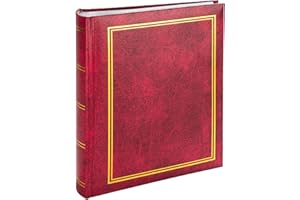 VICTORIA COLLECTION Album Photo Traditionnel pour Photos Format 10x15 - Album Durable pour 200 Photos avec des Espaces Supplémentaires pour des Notes Personnalisées | Facile à Remplir avec des Pochettes en Plastique