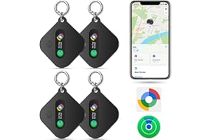 EMJOLLRAY Smart Tag Trova Chiavi Compatibile con iOS Find My APP o Android Find Hub IP67 impermeabile batteria CR2032 sostituibile Bluetooth Tracker Finder per chiavi bagagli/borse/valigia/portafoglio