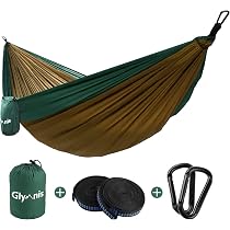 Hamac De Camping AnorTrek En Nylon Léger - Avec Sangles D'arbre Pour Randonnée Et Voyage